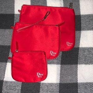 3 Dior (Beauty) pouches